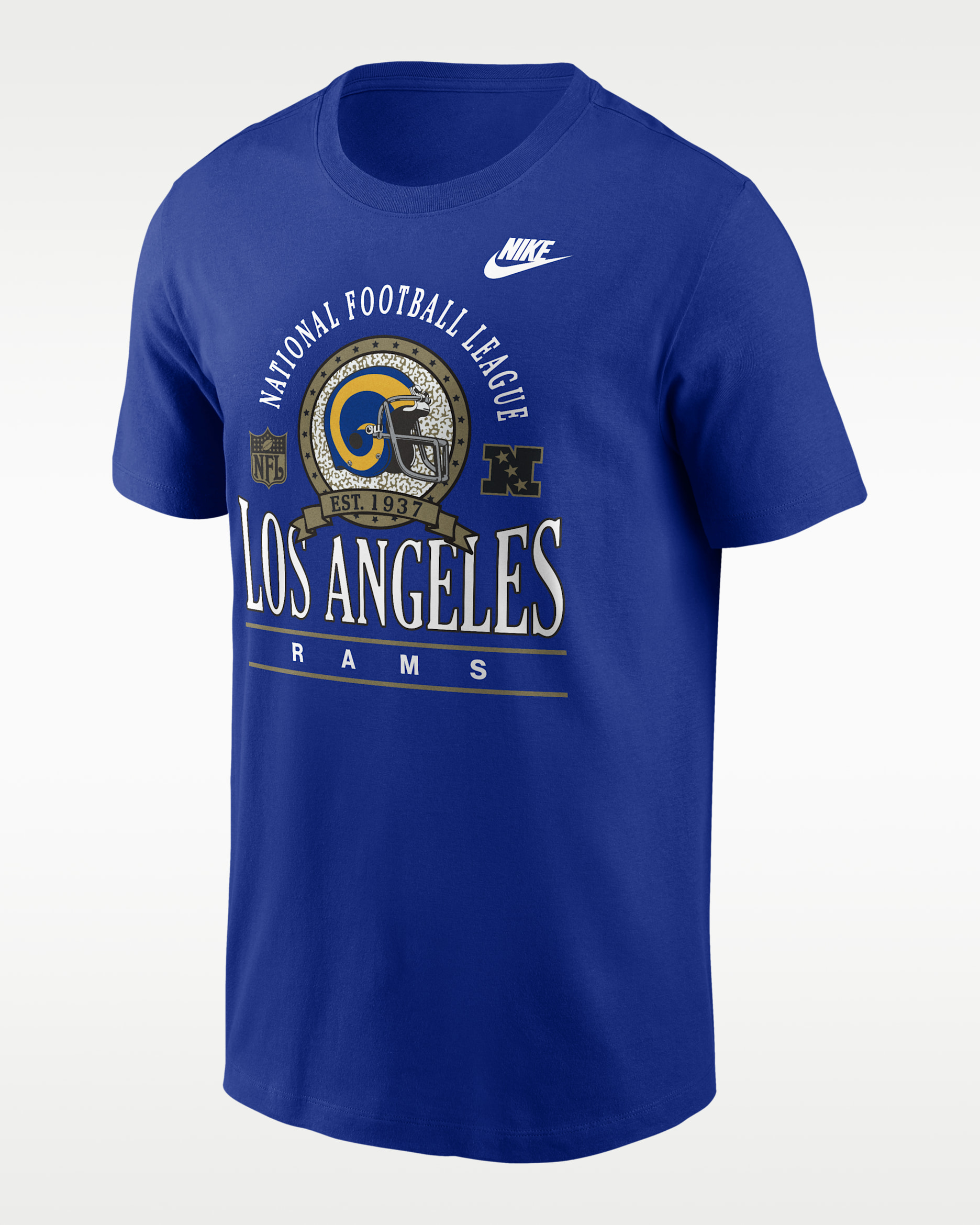 ナイキ NFL プリントチームロゴ ラムズ アメフトゲームシャツ XL 5459 Los Angeles Rams Rewind Essential Men's Nike NFL T-Shirt. Nike.com